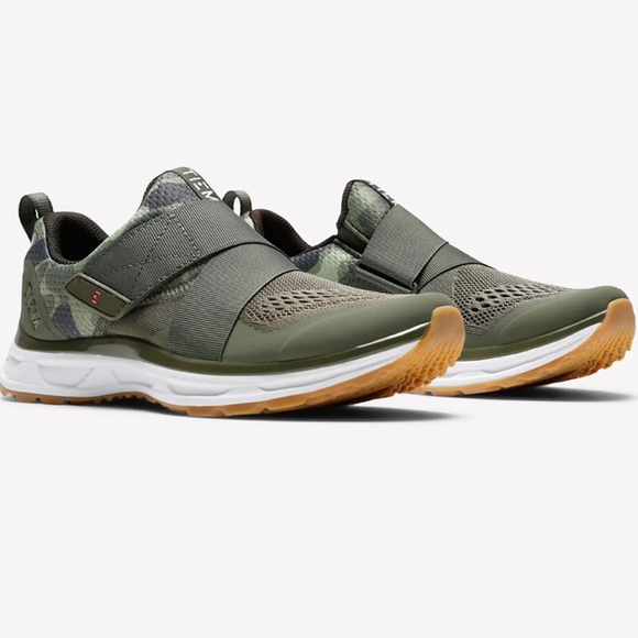 NIB TIEM Slipstream Green Camo Cycling Shoes SPD Pedals sz 8 / 39 - Picture 2 of 13